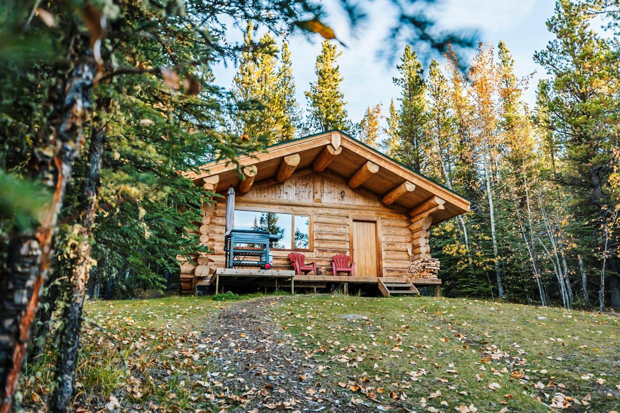 Rocky Mountain Escape Dome & Log Cabin Rentals - Rock Lake Rock Lake Lodge Provincial Park Exterior foto